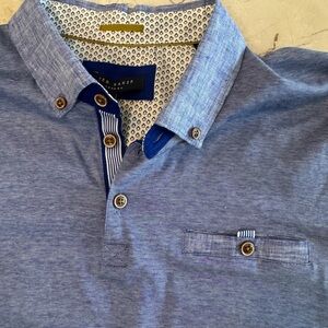 Ted Baker Striped Blue Casual Shirt